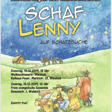 Weihnachtsmusical „Schaf Lenny“ am 10. und 15. Dezember 2019 in Wiesloch und Walldorf